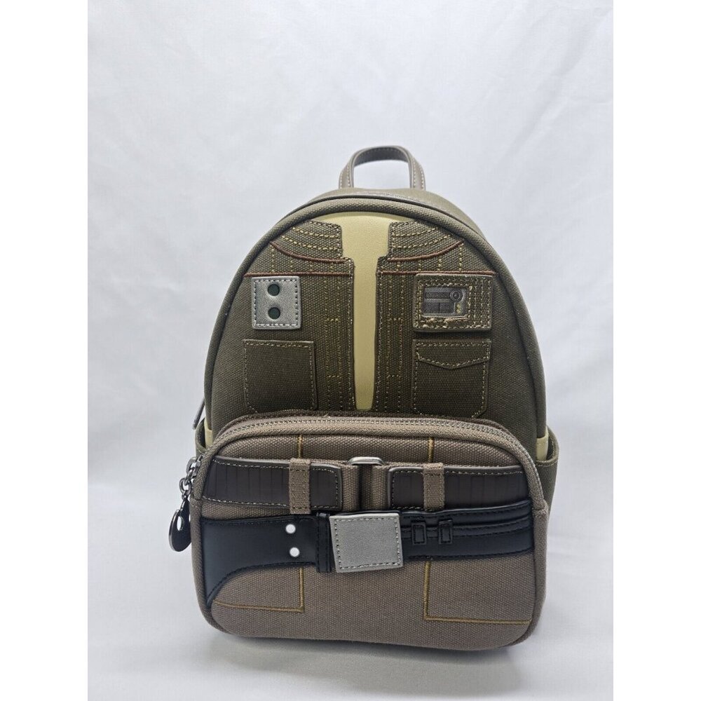 New Loungefly Star  Wars - Cassian Andor Cosplay Mini Backpack Bag. NWT